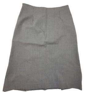 Fabrizio Gianni Skirt Women's 27 Black Houndstooth Pencil A Line Slit Stretch